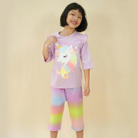 ชุดนอนเด็ก เสื้อผ้าเด็ก Unifriend Thailand รุ่น 22ss/Rainbow Unicorn7