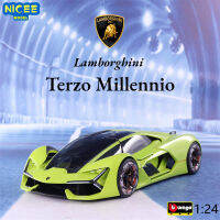 ABburago 1:24 Lamborghini Terzo Millennio รถสปอร์ตจำลองสูงล้อแม็ก D Iecast โลหะรถของเล่นรุ่นเก็บของขวัญเด็ก B530M