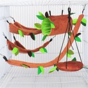 Plt96866 dụng cụ cho thú cưng đường hầm và Swing Jungle sóc treo giường ấm