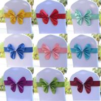 15สีเก้าอี้ Sash ผีเสื้อสไตล์ Bow Tie Band Spandex Sashes สำหรับงานแต่งงาน Party Ho จัดเลี้ยงตกแต่งขายส่ง