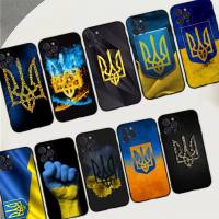 Ukraine Of Flag Phone Case for iPhone 11 12 13 Mini Pro Max 8 7 6 6S Plus X 5 SE 2020 XR XS Funda Case Electrical Safety