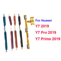 ปุ่มสำหรับ Huawei Y7 Pro Prime 2019ปุ่มเปิดปิดงอออกด้านข้างที่ปรับเสียงขึ้นลงอะไหล่คีย์เฟล็กซ์ริบบอน