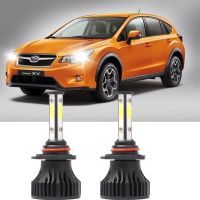 2PC Bright 6000K สีขาว9005 LED ไฟสูงไฟฉายคาดศีรษะไฟหน้าสำหรับ SUBARU XV (GT) ปี2017-2021