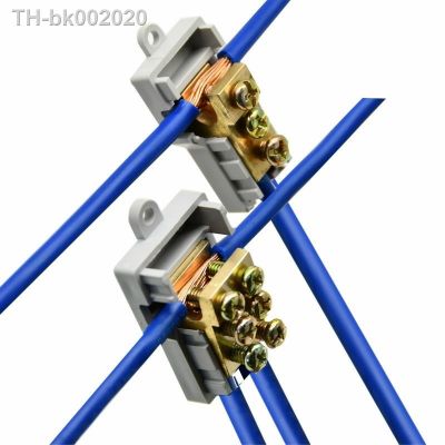 ☼✆ 2PC 50A/400V T SHAPE Wire Connector High Power Terminal Block Electric Cable Splitter 80A/1000V 2.5-16mm2 Junction Box