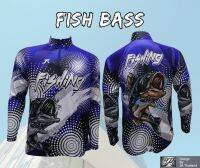 เสื้อตกปลา JK Thailand เสื้อกันยูวี ลาย FISH BASS ป้องกันรังสี UV 80% แห้งเร็ว