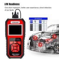 Homyl KW870 OBD2เครื่องสแกนเนอร์ตรวจสอบเครื่องยนต์เครื่องอ่านรหัสทดสอบโหลดแบตเตอรี่เหมาะสำหรับ SUV