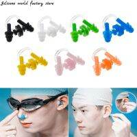 Silicone world Swimming Earplugs/Nose Clip Set Silicone Waterproof Anti-noise Surf Diving Outdoor Water Sports Pool Accessories Accessories Accessorie