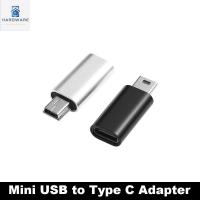 LTMGZ สำหรับกล้องดิจิตอล MP3 โลหะสำหรับตกแต่ง การถ่ายโอนข้อมูล USB ตัวผู้ชนิด C ตัวเมีย มินิ USB ตัวผู้ อะแดปเตอร์ OTG ขั้วต่อ mini USB เป็น Type-C อะแดปเตอร์ USB ขนาดเล็ก5ขา ขั้วต่อการถ่ายโอนข้อมูล