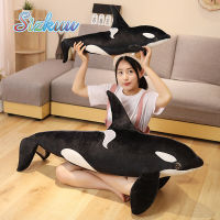 Sizkuu ใหม่เหมือนจริง Orcinus Orca ของเล่นตุ๊กตาเพชฌฆาตฉลามตุ๊กตาผ้าปลาใหญ่ของขวัญวันเกิดเด็กยัดไส้ Binatang Laut