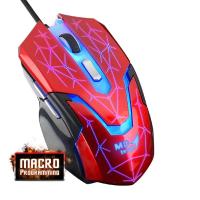 MD-TECH USB Optical Mouse (K902) Red/Black