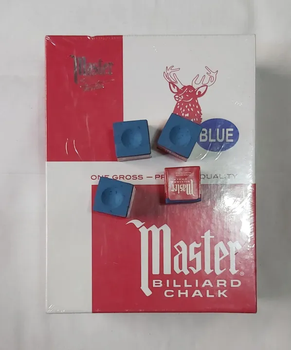 1 Box Master Billiard Chalk / Tisa Billiard Accessories Blue