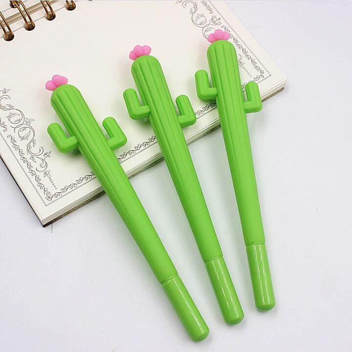 jonvon-satone-20-pcs-cute-creative-cactus-gel-pens-stationery-gift-gel-pen-wholesale-black-ink-office-school-supplies-tools-gift