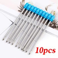 10PCS 70MM Crystal Pen Refill Short Refill 7CM Blue Black Metal Pen Ballpoint Pen Refill  School Supplies Office Stationery Pens