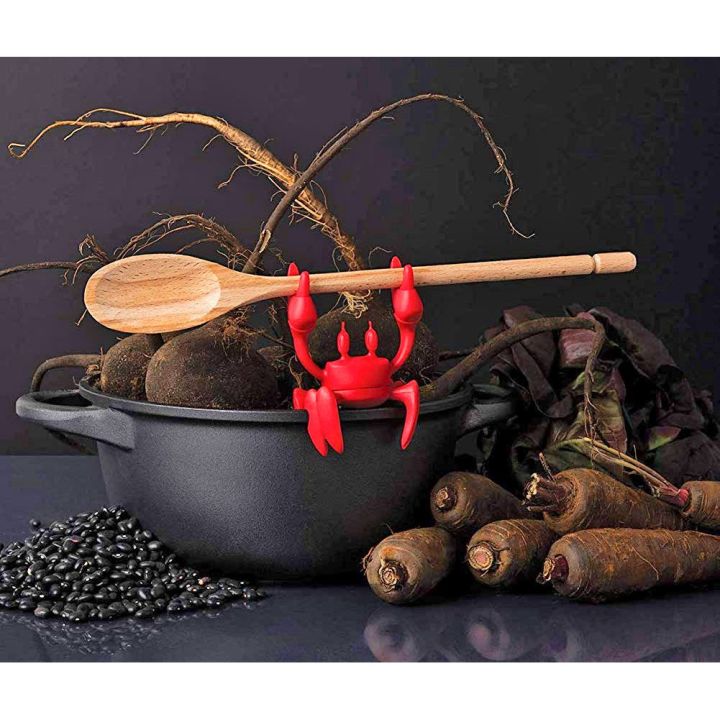 NEW WITH TAGS Red Crab Spoon Holder & Steam Releaser- Ototo