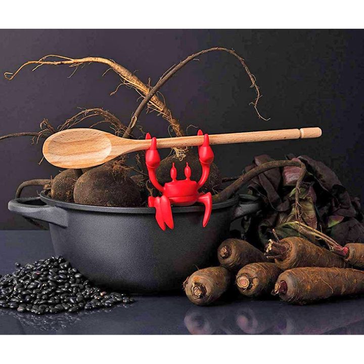 NEW! Red Crab Spoon Holder Steam Releaser- Ototo