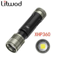 Super XHP360 Powerful Led Flashlight High Power Torch Light Rechargeable Tactical flashlight 26650 Camping Lamp Lantern XHP90 Rechargeable  Flashlight