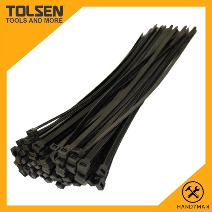Tolsen Black Nylon Cable Tie 50115 50118 50120 | Lazada Singapore
