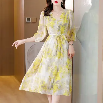 Autumn Blue Floral Silk Long Sleeve Polo Collar Blouses Women Korean  Vintage Casaul Top Coat 2024 Elegant Bodycon Luxury Shirts