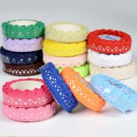 1PC Cotton Fabric Crochet Roll Knit Adhesive Tape Sticker Decoration Stationery Supplies