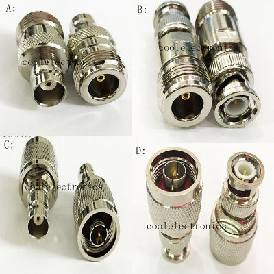 2pcs N Male Female to BNC Male Female straight RF Coaxial Cable Connector Adapter