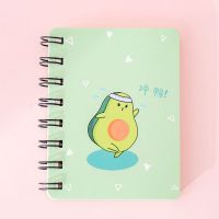 4pcs Avocado Spiral Coil Notebook Blank Paper Journal Diary Planner Notepad School Supplies Stationery Gift