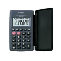 Casio Calculator เครื่องคิดเลข  คาสิโอ รุ่น  HL-820LV-BK แบบพกพำ มีฝาปิด 8 หลัก สีดำ