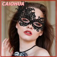 CAIOHUA บาร์ งานเต้นรำ พื้นหลังที่สวม Party s ลูกไม้ Masquerade ฮาโลวีน มาร์ดิกราส์