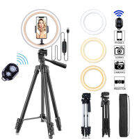 26cm Photo Ringlight Led Selfie Ring Light Phone Remote Control Lamp Photography Lighting With Tripod Stand Holder Youtube Video