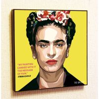 Frida Kahlo De Rivera สเปนตกแต่งคำพูดสร้างแรงบันดาลใจสติกเกอร์ติดผนังป๊อปของขวัญศิลปะแนวตั้งกรอบภาพวาดที่มีชื่อเสียงบนพิมพ์งานศิลปะโปสเตอร์ภาพเขียนอะคริลิค