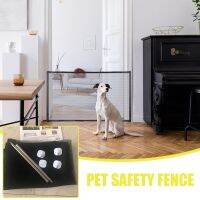 Pet Dog Gate Network Fence Stairs Folding Breathable Mesh Enclosure Dog Fence Child Safety Barrier Pet Playpen Articles