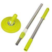 ┇ Universal 304 Stainless Steel 360° Spin Mop Pole Handle Replacement Telescopic Floor Mop Extension Handle Mop Head