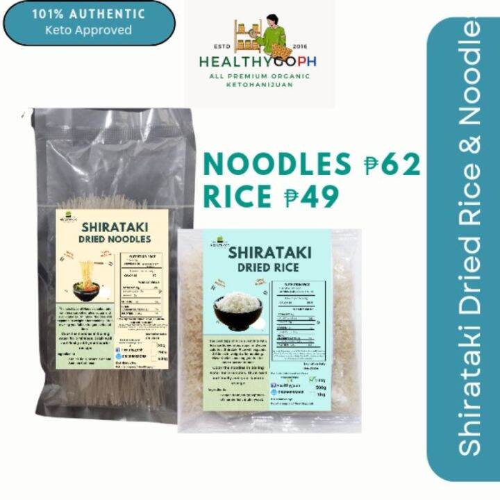 Dried / Dry Shirataki Noodles Rice keto approved Lazada PH