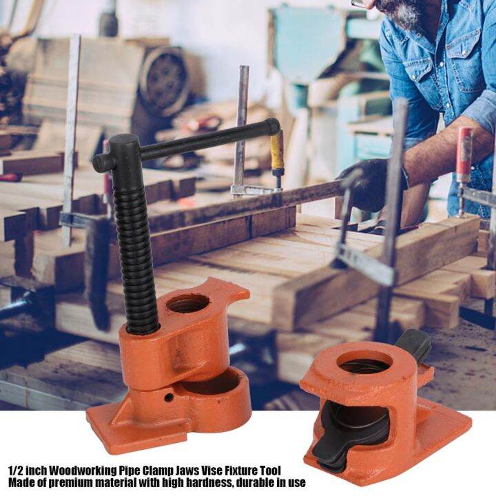 1/2 inch Pipe Clamp Jaws Vise Fixture Set Woodworking Tool Kit Lazada