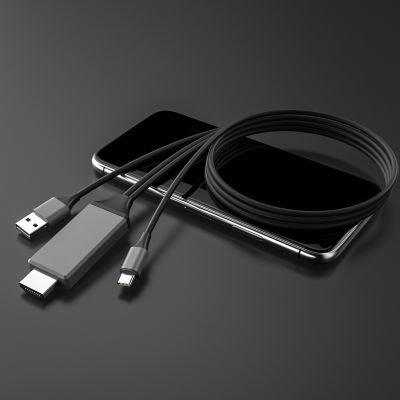 L9 USB C Ke Proyeksi Ponsel Kompatibel Kabel Pengisian Daya Pencerminan Layar Sinkronisasi 4K untuk Ponsel Pintar Android