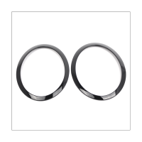 1 Pair Headlight Trim Ring Glossy Black for R50 R52 R53 2001-2006 63126917835 63126917836