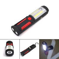 Led Emergency Light USB Flashlight Built-in Battery Rechargeable Outdoor Hand Torch Work Lights with Hooks Folding Dropshipping