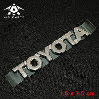 (แท้)โลโก้ TOYOTA ขนาด 1.5 x 7.5 cm.