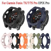 Monochrome TPU protective case For Garmin Fenix 7X Pro/7/7x/EPIX Pro 47MM 51MM Sports watch protective cover accessories