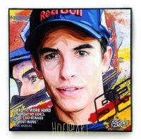 Marc Marquez มาร์ก มาร์เกซ MotoGP รูปภาพ​ติด​ผนัง​ pop art พร้อมกรอบและที่แขวน​ กรอบรูป​​ นักแข่งรถ นักกีฬา ของขวัญ​​ แต่งบ้าน รูปภาพ