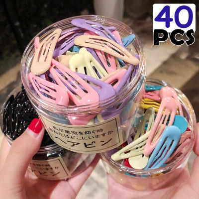 40Pcs/pack Colors Hair Clips Hairpin 40Pcs/pack Colors Hair Clips Hair Clips Solid Kids Hair Accessories Kids Hair Accessories Snap Metal Barrettes Hairpins Clip Snap Metal Barrettes Hairpins hair Accessories Childrens Bangers Candy Colored Hair Clip