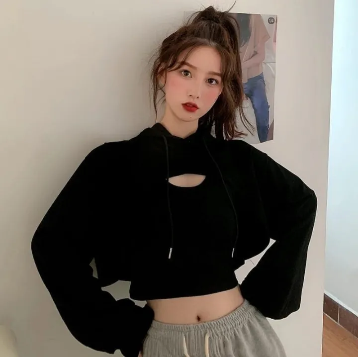 hoodie crop top