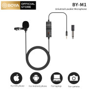 BOYA BY-M1 3.5mm TRRS 6M Audio Video Record Lavalier Lapel Microphone