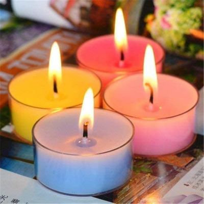 【CW】❃  20 Sets Round Candle Mold Tealight Jar Plastic Cup Sleeve Diy Wax for Accessories