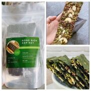 SNACK RONG BIỂN KẸP HẠT PHÙ HỢP NGƯỜI ĂN KIÊNG, ĂN CHAY