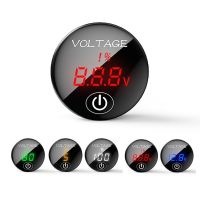 【LZ】✌♣  Painel de LED Voltímetro Digital DC 5V-48V carro motocicleta medidor Display Capacidade da bateria Touch ON OFF Switch