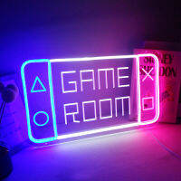 ไฟบรรยากาศห้องเล่นเกมใหม่ โคมไฟตกแต่งหน้าต่างเชิงพาณิชย์ GRAME ROOM ไฟนีออน