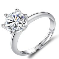 Ring Women Zircon Fashion Wedding Rings cincin perempuan 戒指 silver adjustable 925