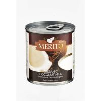 MeritO Organic Coconut Milk 270ml. x 6 cans (เมอริโต้ กะทิออร์แกนิค 270มล x 6 กระป๋อง)