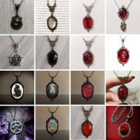 【YF】✳✥┅  Gothic Witch Blood Drop Pendant Necklace for Vacation Jewelry Accessories Gifts