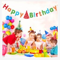 Happy Birthday Banner Home Party Dackground Decoration Birthday Durprise Layout Photograph Props Bunting